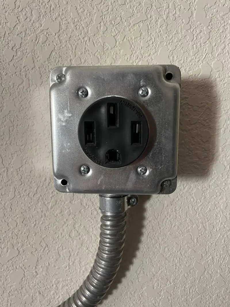 NEMA 14-50 outlet installed for Smart Home Electrical in Brielle
